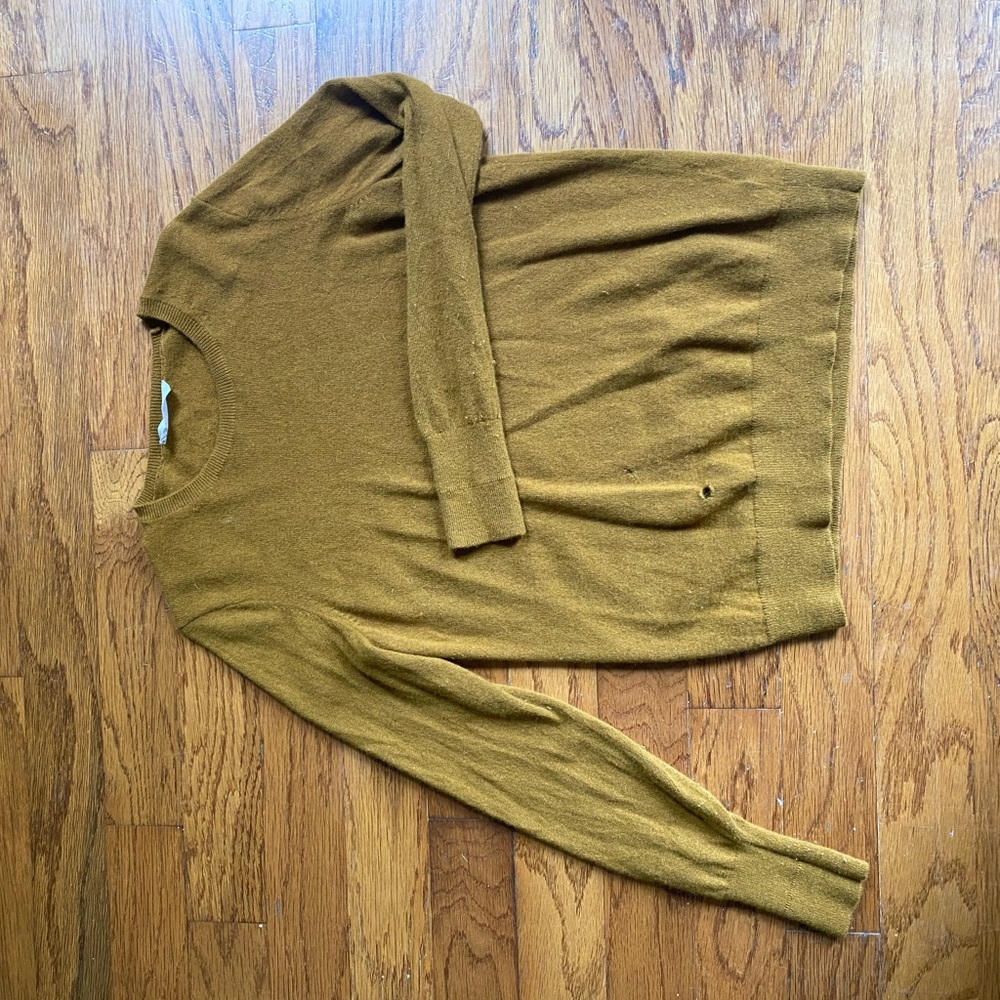Everlane Deep Orange/ Brown Sweater Medium
